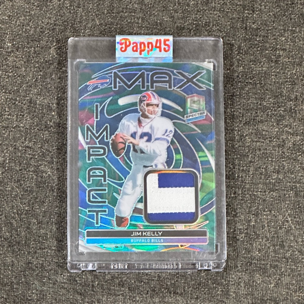 🔥 SOLD 🔥 JIM Kelly Patch /4 Spectra Panini
